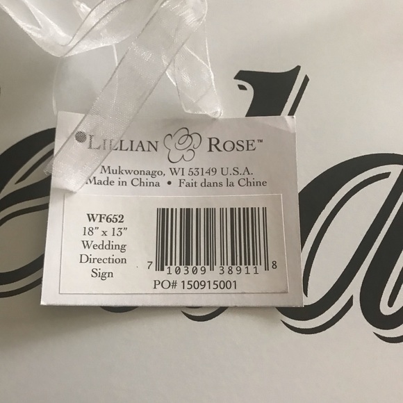 Wedding direction sign by Lillian Rose - Picture 4 of 4